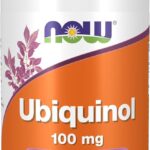 NOW Foods Ubiquinol 100 mg High Bioavailability Koenzim CoQ10 60 Softgels