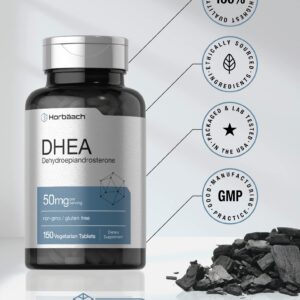 Horbaach DHEA 50mg per serving 150 Tablets