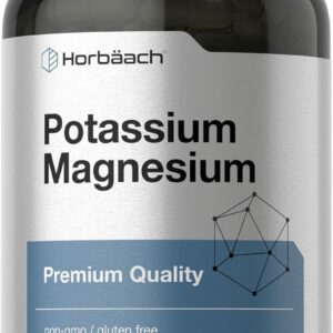 Horbäach Potassium Magnesium Premium Quality Non-GMO & Gluten Free 240 Caps