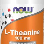 NOW Foods Supplements, L-Theanine 100 mg with Decaf Green Tea, Stress Management*, 90 Veg Capsules
