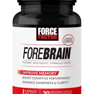 Force Factor Forebrain Nootropic Brain Memory Cognitive Bacopa and Huperzine A 30 Caps