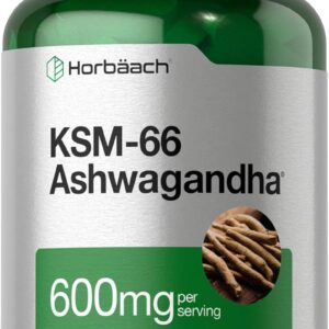 Horbaach KSM66 Ashwagandha 600mg | with L-Theanine 60 Tablet