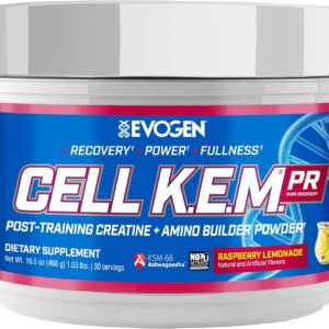 Evogen Cell K.E.M. Post Workout Recovery Creatine Monohydrate BCAA Powder EAAs 30 Servings