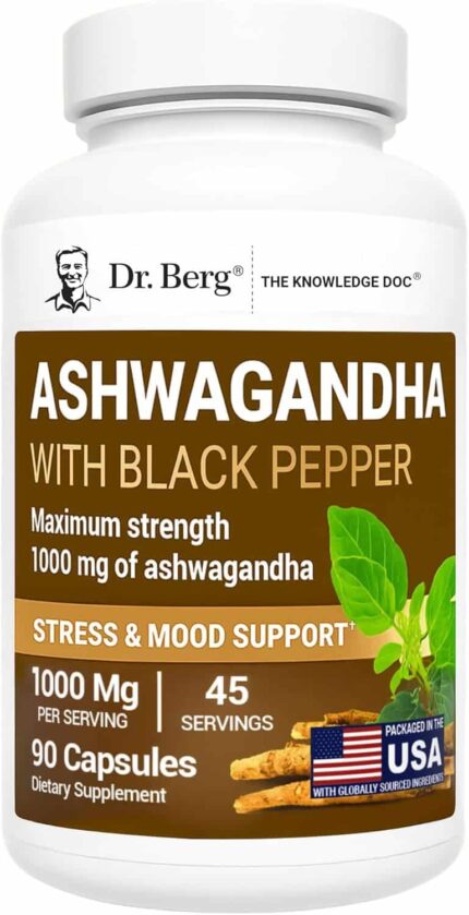 Dr. Berg Ashwagandha Capsules 1000mg 90 Caps