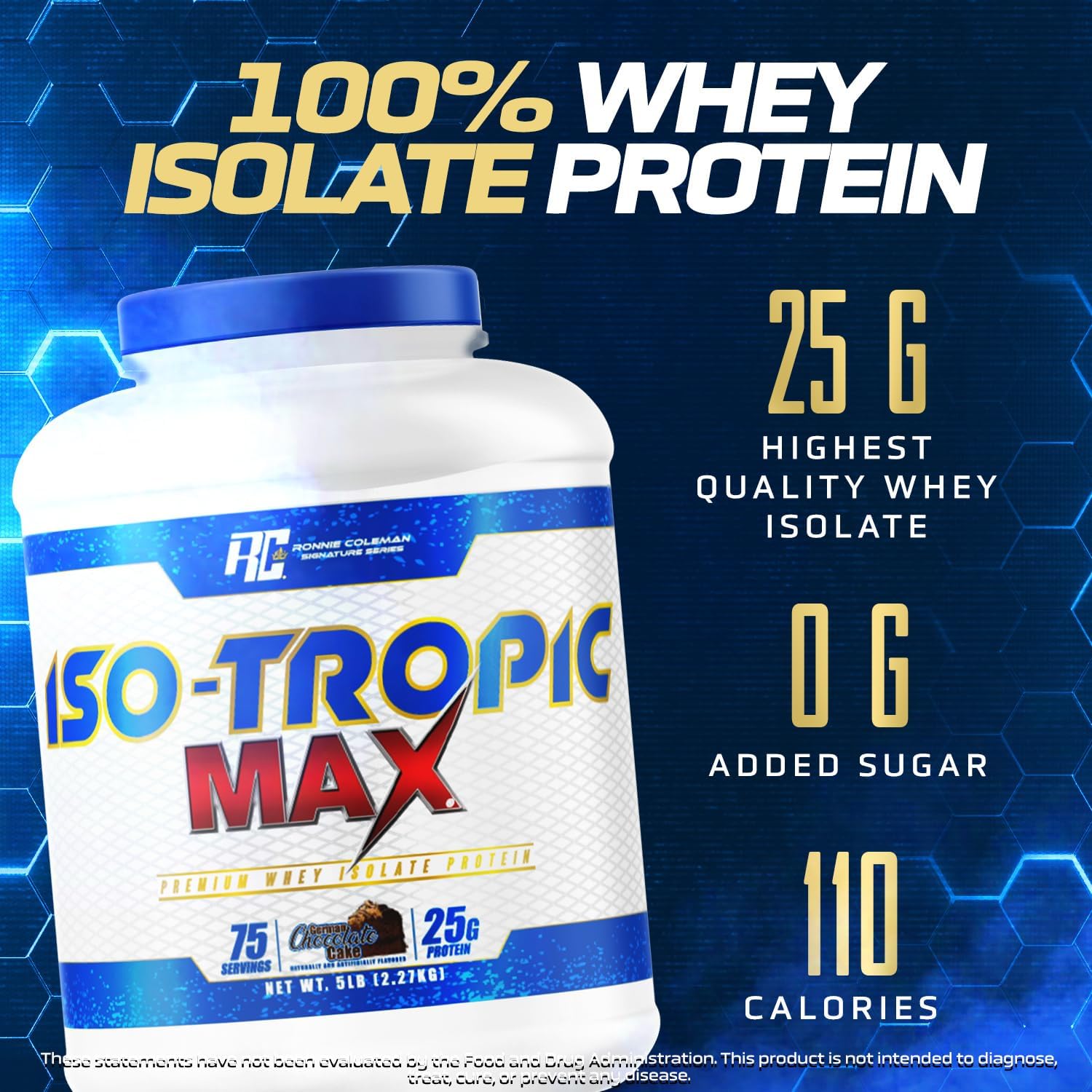 Ronnie Coleman Iso-Tropic Max Whey İsolate Protein 2.27 Kg 75 Servis