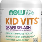 NOW Foods, Kid Vits Vitamin™, Grape Splash, 120 Çiğnenebilir Tablet (+4 Yaş Çocuk vitamini)