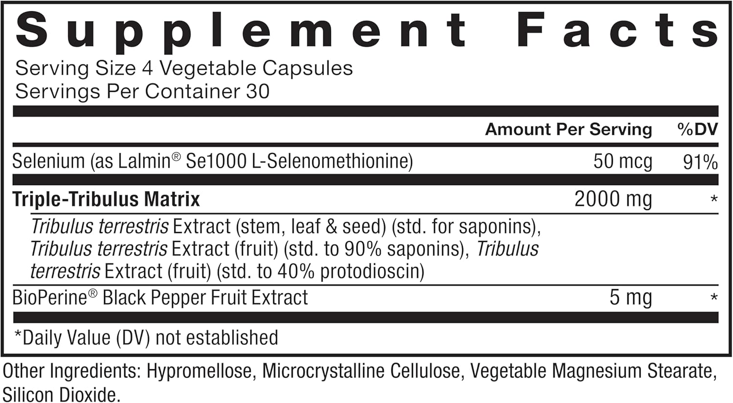 Force Factor Tribulus Terrestris for Men 1000 Mg 60 Caps - Görsel 3