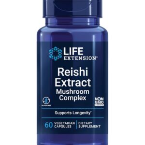 Life Extension Reishi Extract Mantar Mushroom Complex Antioksidan 60 Veg Caps