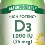 Nature's Truth, High Potency Vitamin D3, 25 mcg (1000 IU), 250 Quick Softgels