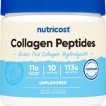 Nutricost Grass-Fed Collagen(Kolajen) Powder 4 oz (Unflavored) - Gluten Free and Non-GMO