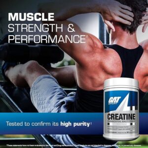 Gat CREATİNE MONOHYDRATE 300 Gram -USA ABD / 60 SERVİS - Görsel 2