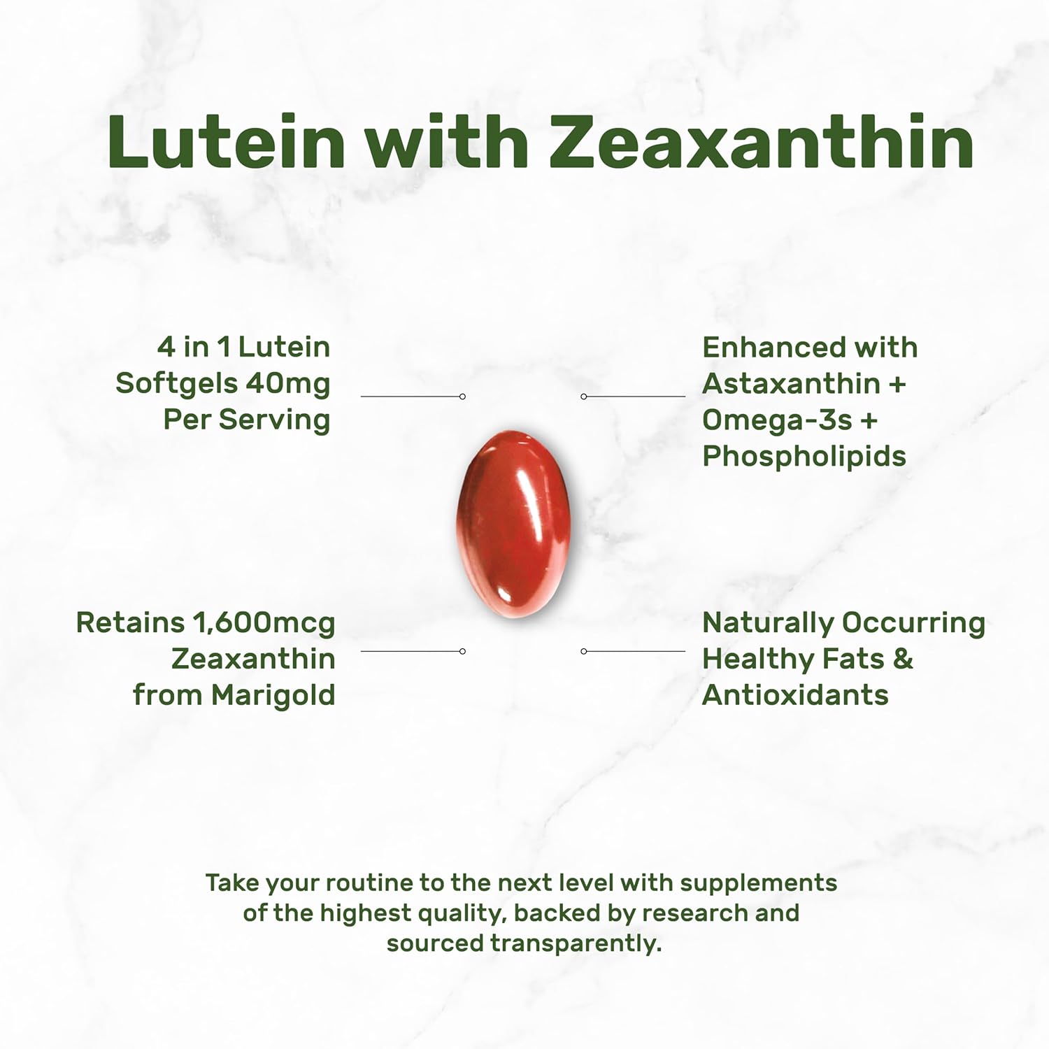 Deal Supplement Lutein and Zeaxanthin 40mg 300 Softgels