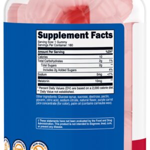 Nutricost Melatonin 10mg 180 Gummies