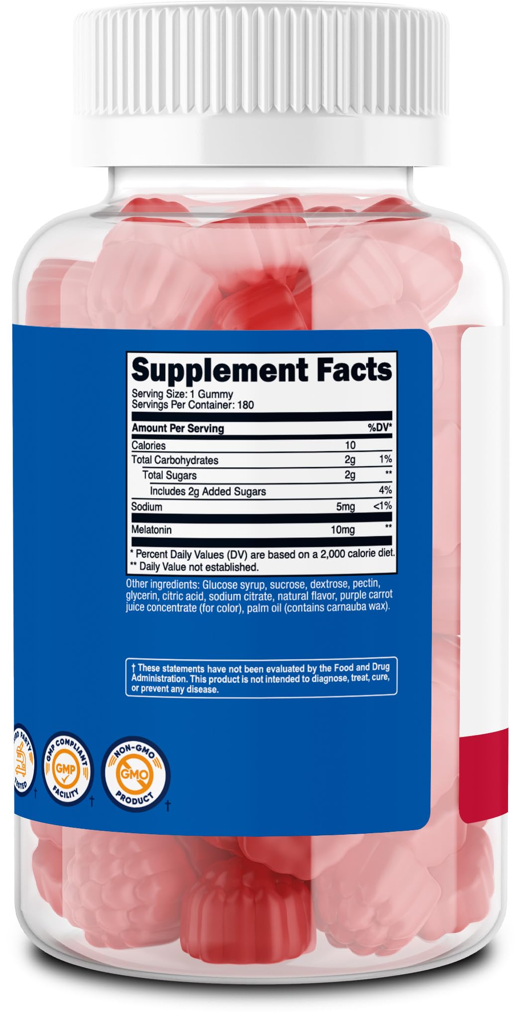 Nutricost Melatonin 10mg 180 Gummies - Görsel 2