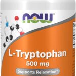 NOW Foods L-Tryptophan 500 mg Encourages Positive Mood Supports Relaxation 60 Veg Caps