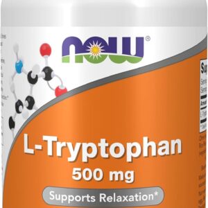 NOW Foods L-Tryptophan 500 mg Encourages Positive Mood Supports Relaxation 60 Veg Caps