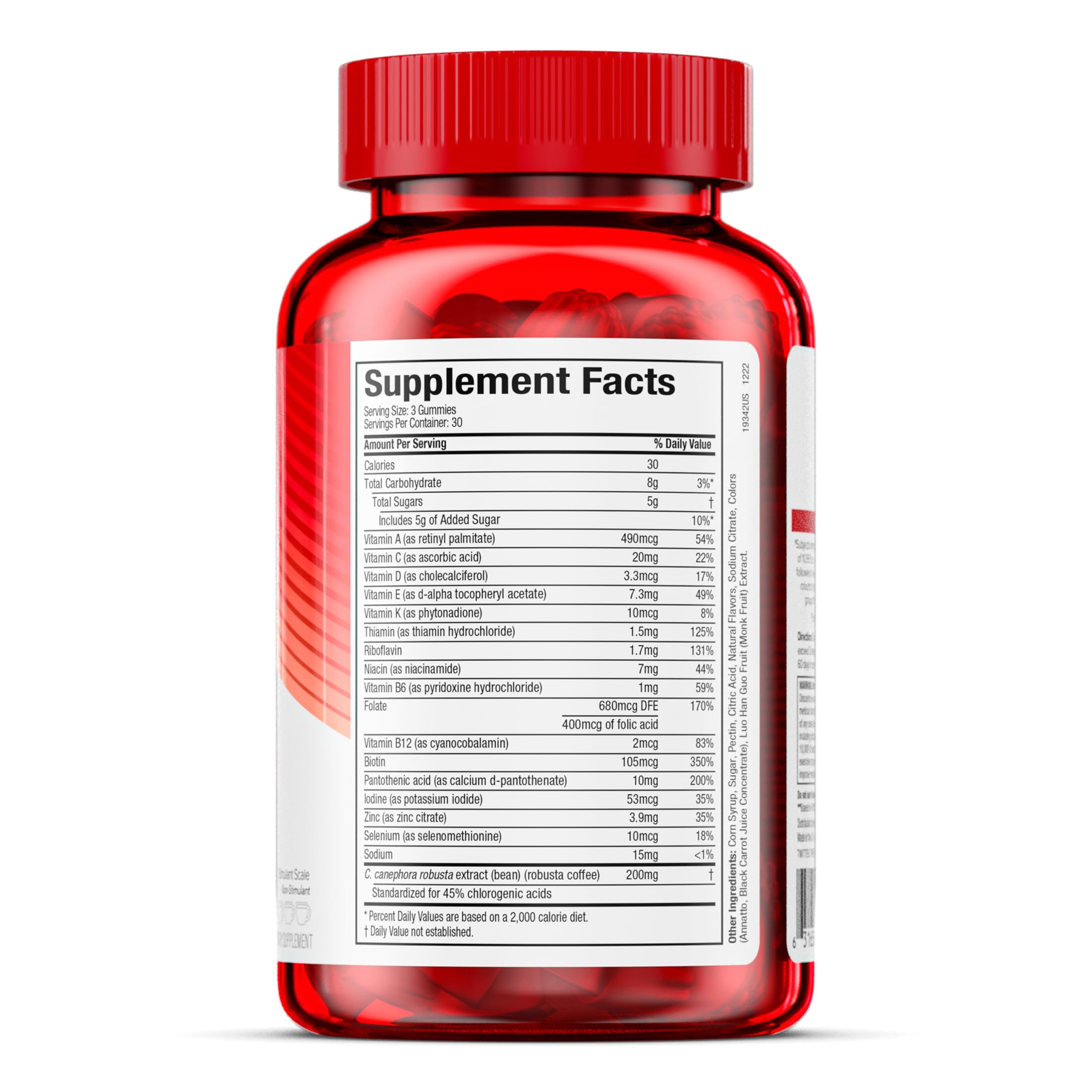 MUSCLETECH Hydroxycut Vitamin Gummies - 99% Caffeine Free 90 Gummies - Görsel 3