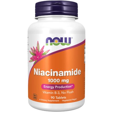 Now Foods Niacinamide Vitamin B-3 1000 mg Energy Production 90 tablet SİVİLCE CİLT TEMİZLEME