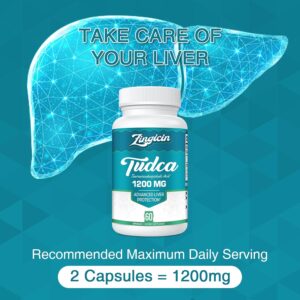 Zingicin TUDCA Liver Detox Cleanse Digestion 1200mg 60 Caps - Görsel 2