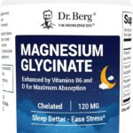 Dr. Berg Maximum Strength 4-in-1 Chelated Magnesium Glycinate D3, B6 & Zinc 150 Caps