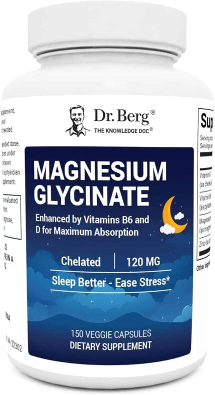 Dr.Berg Magnesium Glycinate with Naturally Sourced Vitamin D3 150 kapsül