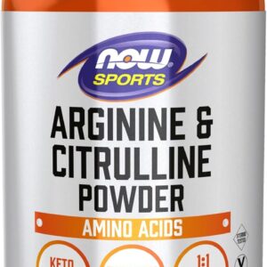 NOW Foods Sports Arginine & Citrulline Amino Acids Powder 340 g