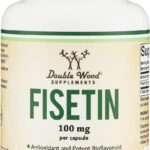 Double Wood Fisetin Bioflavonoid Polyphenols Apigenin Luteolin Quercetin Aging Support 100mg 60 Caps