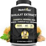 Nutrivein Premium Himalayan Shilajit with Irish Sea Moss Tongkat Ali Ashwagandha 1500 mg - 60 Caps