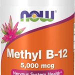 NOW Foods Supplements Methyl B-12 Nervous System Health 5000mcg, 90 Veg Caps