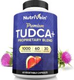 Nutrivein TUDCA+Milk Thistle Liver Wellness Support Supplement 1000 MG - 60 Caps