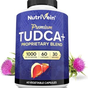 Nutrivein TUDCA+Milk Thistle Liver Wellness Support Supplement 1000 MG - 60 Caps