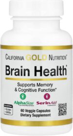 California Gold Nutrition Brain Health 60 Veggie Caps