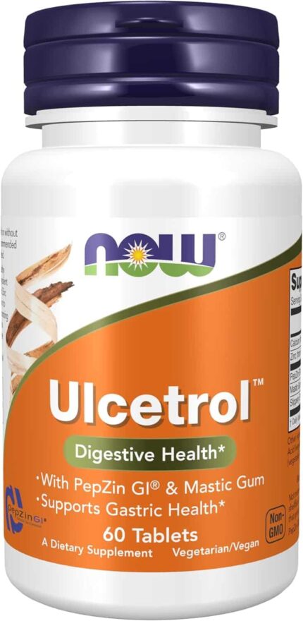 NOW Foods Ulcetrol Digestive Health With PepZin & Mastic Gum 60 Tablet
