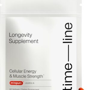 Timeline Mitopure Urolithin A Healthy Aging and Cellular Longevity 60 Softgels