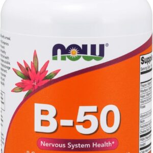 Now Foods Vitamin B-50mg Folate Paba Choline İnositol 100 Caps