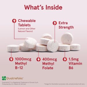 Jarrow Formulas Methyl B-12 1000 Mcg and Methyl Folate 400 Mcg - Görsel 5