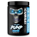 JNX SPORTS The Curse Pump Stim-Free PreWorkout Caffeine Free Nitric Oxide Booster Blue Raspberry, 40 Servings