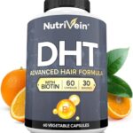 Nutrivein DHT Blocker with Biotin Hair Supplement Saw palmetto+Resveratrol 60 Caps