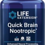 Life Extension Quick Brain Nootropic Lutein zeaxanthin gotu kola bacopa 30 Veg Caps