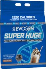 Evogen Super Huge Mass Gainer Protein High Calorie Weight Gainer Carbs & Nutrients Strength 5,4 Kg