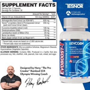 Evogen Evoboost-T Elite Testosterone Booster for Men 60 Caps