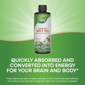 Nature's Way Organic MCT Oil Brain and Body Fuel from Coconuts C8 Caprylic Acid Keto - Görsel 2