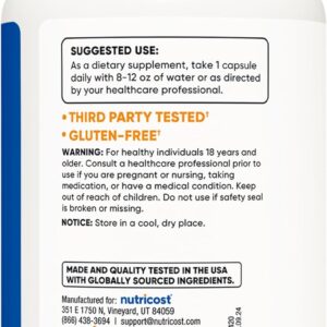 Nutricost L-Arginine(Arjinin) L-Citrulline(Sitrulin) Complex 750mg, 120 Caps