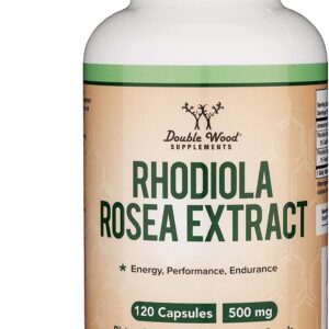 Double Wood Rhodiola Rosea Extract 500mg 120 Vegan Capsul