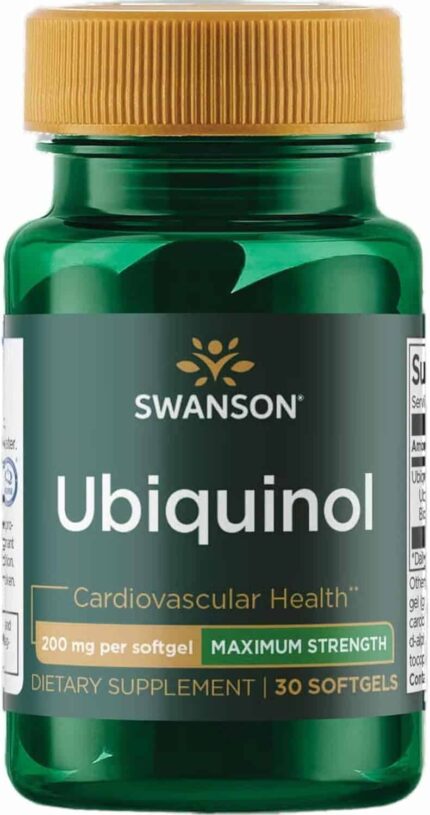 Swanson Maximum Strength Ubiquinol 200 Mg 30 Softgels