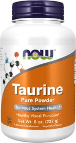 NOW Foods Taurine Pure Powder Nervous System Health Amino Acid 1000 mg 227 Gram