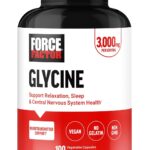 Force Factor Glycine to Promote Relaxation and Restful Sleep Support Cognitive Mood Balance, and Nerve Health, 100 Vegetable Capsules