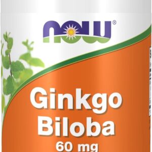 NOW Foods Ginkgo Biloba 60 mg, 60 Veg Caps