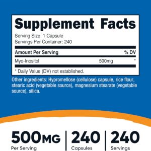 Nutricost Myo Inositol 500mg 240 Caps