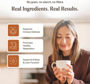 Real Mushrooms Organic Cordyceps Mushroom Powder 120 Caps - Görsel 2